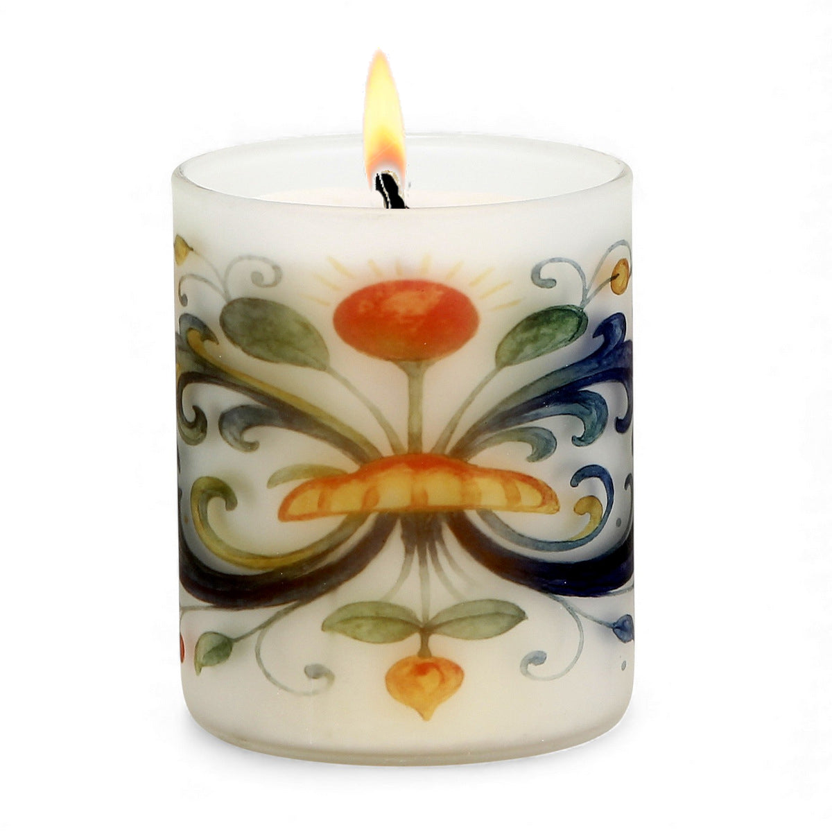 SUBLIMART: Soy Wax Glass Candle – Majolica-Deruta Inspired Décor Design