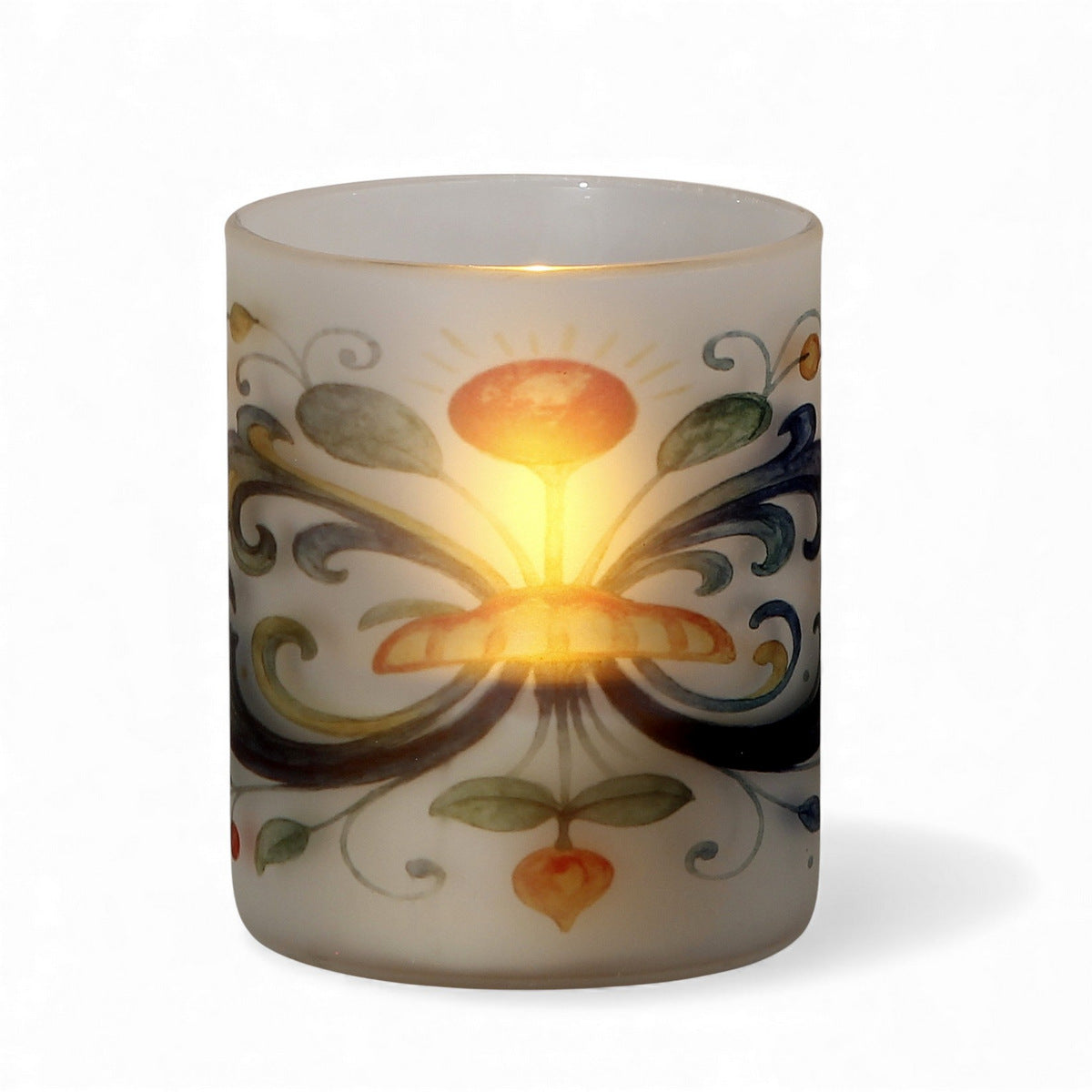 SUBLIMART: Soy Wax Glass Candle – Majolica-Deruta Inspired Décor Design