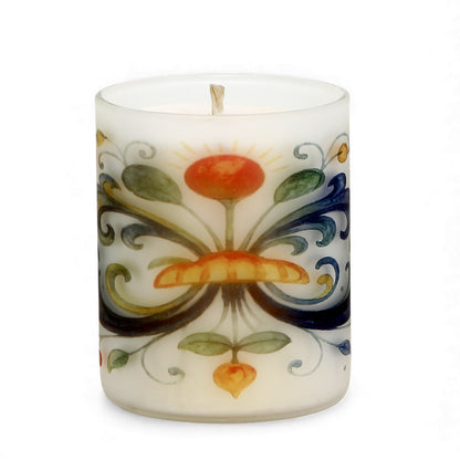 SUBLIMART: Soy Wax Glass Candle – Majolica-Deruta Inspired Décor Design