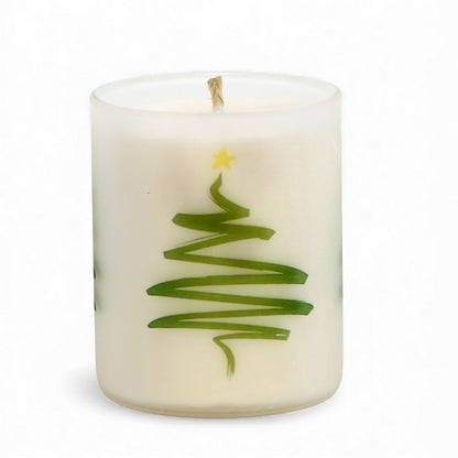 SUBLIMART: Christmas - Soy Wax Glass Candle – Minimalist Modern Design