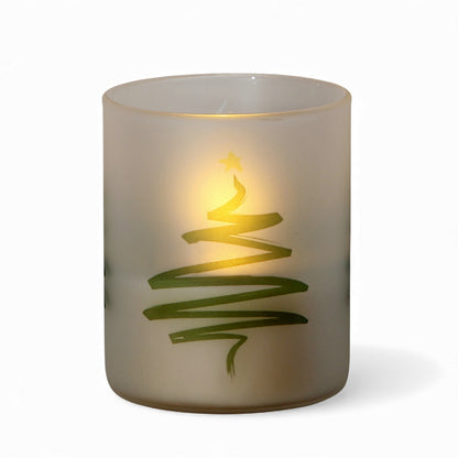 SUBLIMART: Christmas - Soy Wax Glass Candle – Minimalist Modern Design