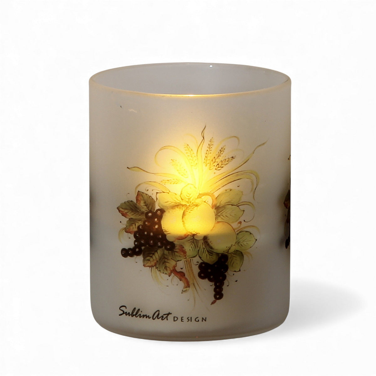 DERUTA TOSCANA: Soy Wax Glass Candle in traditional Tuscan design by Mario Bruno
