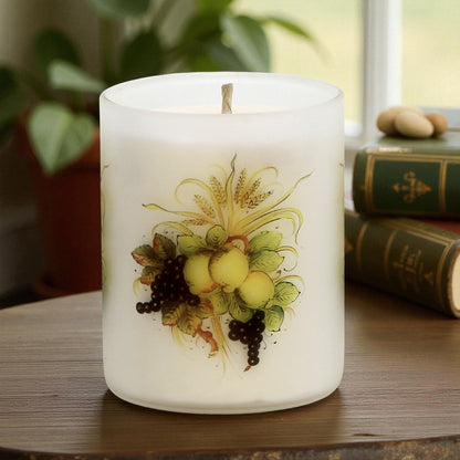 DERUTA TOSCANA: Soy Wax Glass Candle in traditional Tuscan design by Mario Bruno