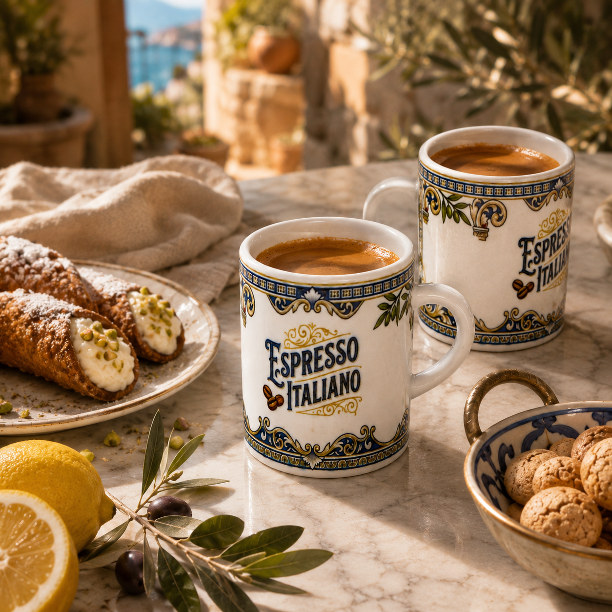 Italian Espresso Cup 3 oz, Ceramic Espresso Italiano, Italian Design, Small Coffee Lover Gift