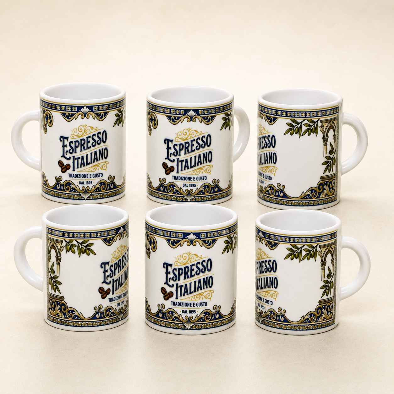 Italian Espresso Cup 3 oz, Ceramic Espresso Italiano, Italian Design, Small Coffee Lover Gift