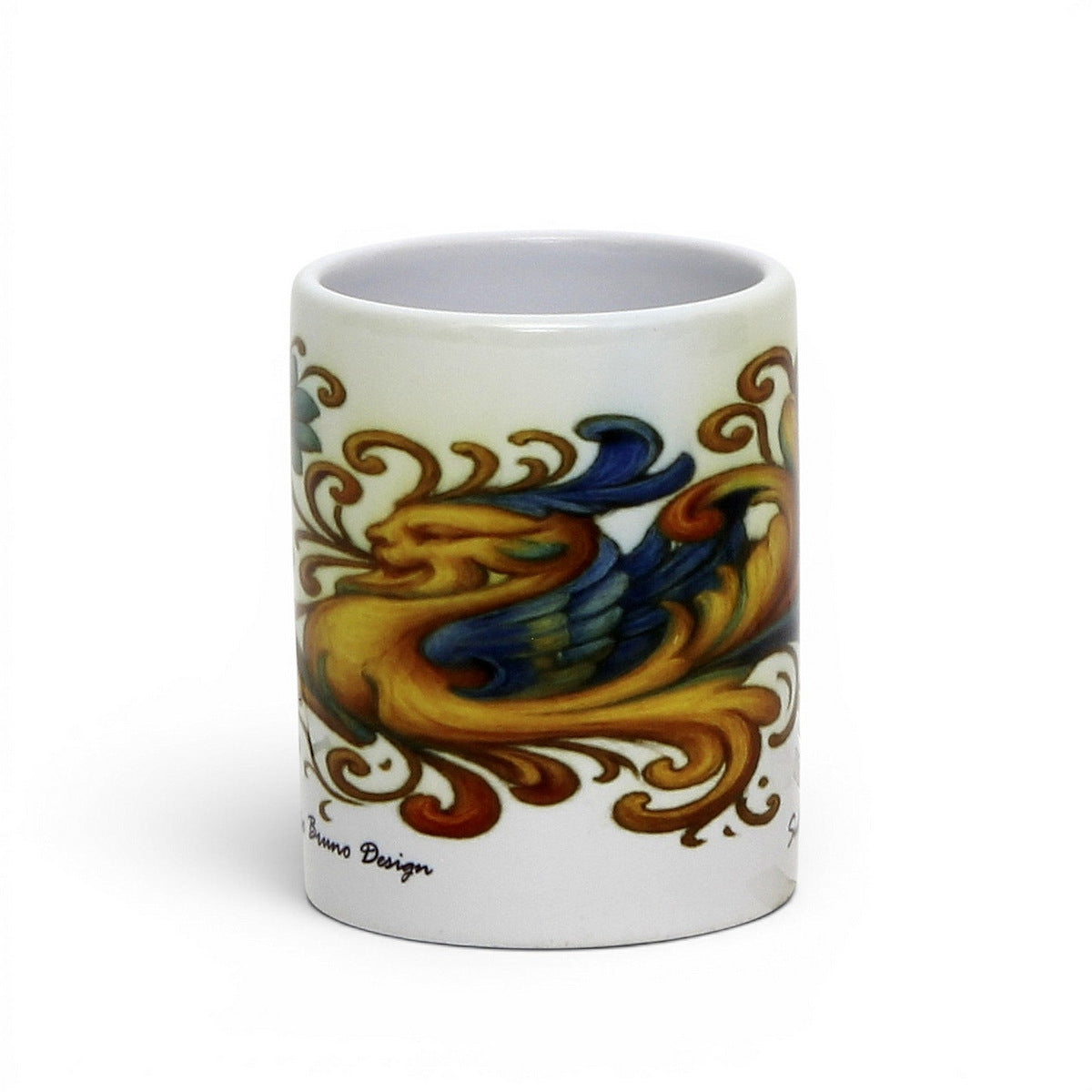 Italian Espresso Cup 3 oz, Ceramic Coffee Cup, Italian Majolica Style Design, Coffee Lover Gift