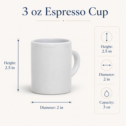 Italian Espresso Cup 3 oz, Ceramic Coffee Cup, Florentine Bird Majolica Style, Coffee Lover Gift