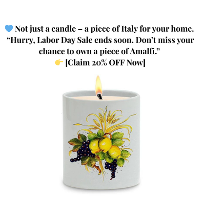 SUBLIMART: NEW! > Positano Porcelain Soy Wax Candle