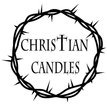 CHRISTIAN CANDLE: White Ceramic Crucifix Candle | First Communion – 10 oz Catholic Soy Wax Gift