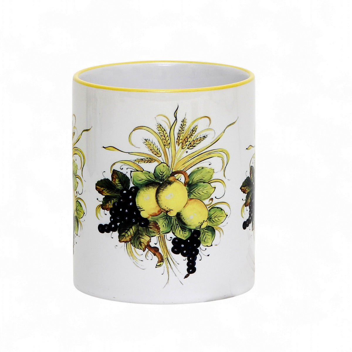 SUBLIMART: Italian Style Ceramic Mug with Lemon and Grape Harvest Design