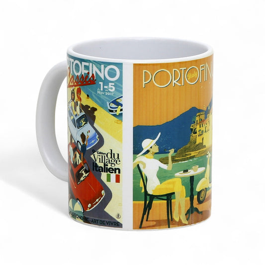 SUBLIMART: Bella Italia - Mug featuring Italian vintage posters (Portofino)