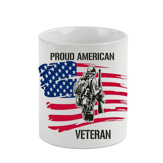SUBLIMART: Veteran - Mug 'Proud American Veteran' (Design #01)