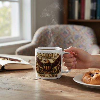 SUBIMART: Large Porcelain Mug 250th USA Anniversary (20 Oz)