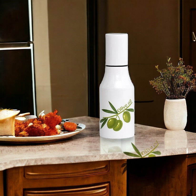 SUBLIMART: Olive Oil Dispenser with non-drip pourer and dust cover cap (Design 11)