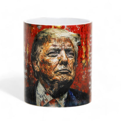 THE PRESIDENTS: Porcelain printed mug - Design by RC Designs - Donald J. Trump