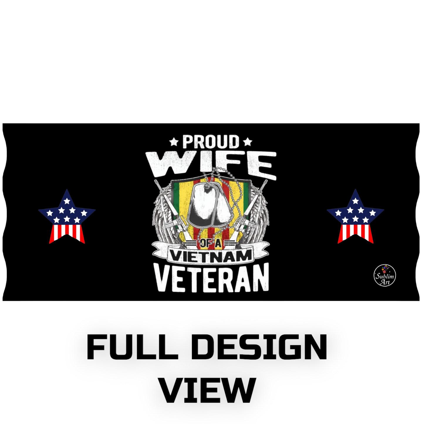 SUBLIMART: Veteran - Mug 'Proud Wife Vietnam Veteran' (Design #24)