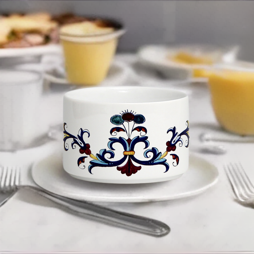 SUBLIMART: Porcelain Coffee/Tea Cup Deruta Style (Design #DER05)