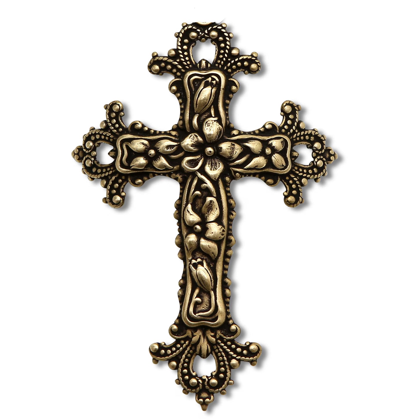 CHRISTIAN CANDLE: Porcelain Soy Wax Candle 11 oz with Silver or Brass Cross – Prayer Card, Reusable, Gift Box View #2 - USA