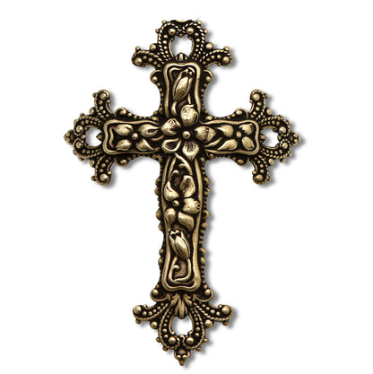 CHRISTIAN CANDLE: Porcelain Soy Wax Candle 11 oz with Silver or Brass Cross – Prayer Card, Reusable, Gift Box View #2 - USA