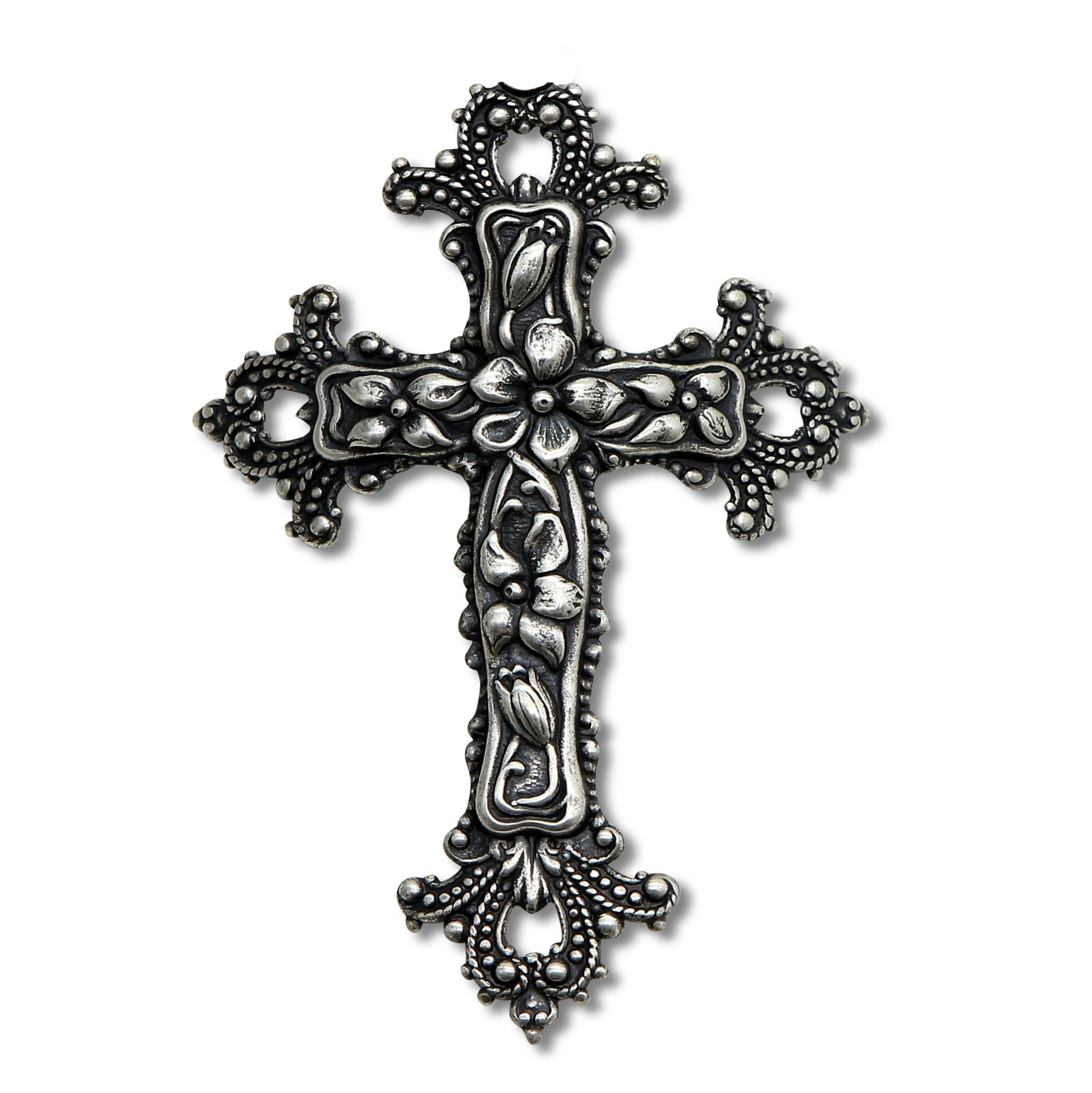 CHRISTIAN CANDLE: Round Frosted Glass Crucifix Candle – 8 oz Soy Wax | Catholic Devotional Gift View #2 - Sublimation USA