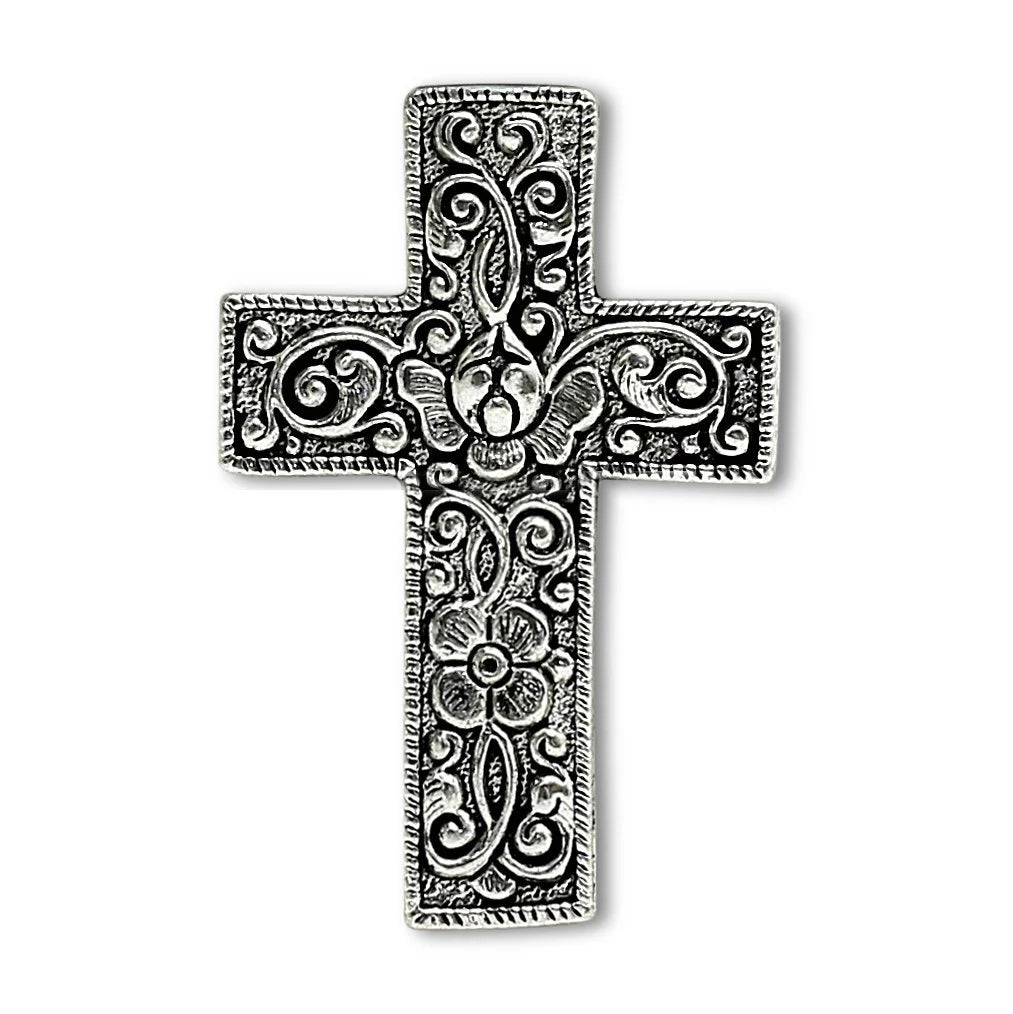 CHRISTIAN CANDLE: White Ceramic Cube Crucifix Candle – 10 oz Soy Wax | First Communion & Confirmation Gift