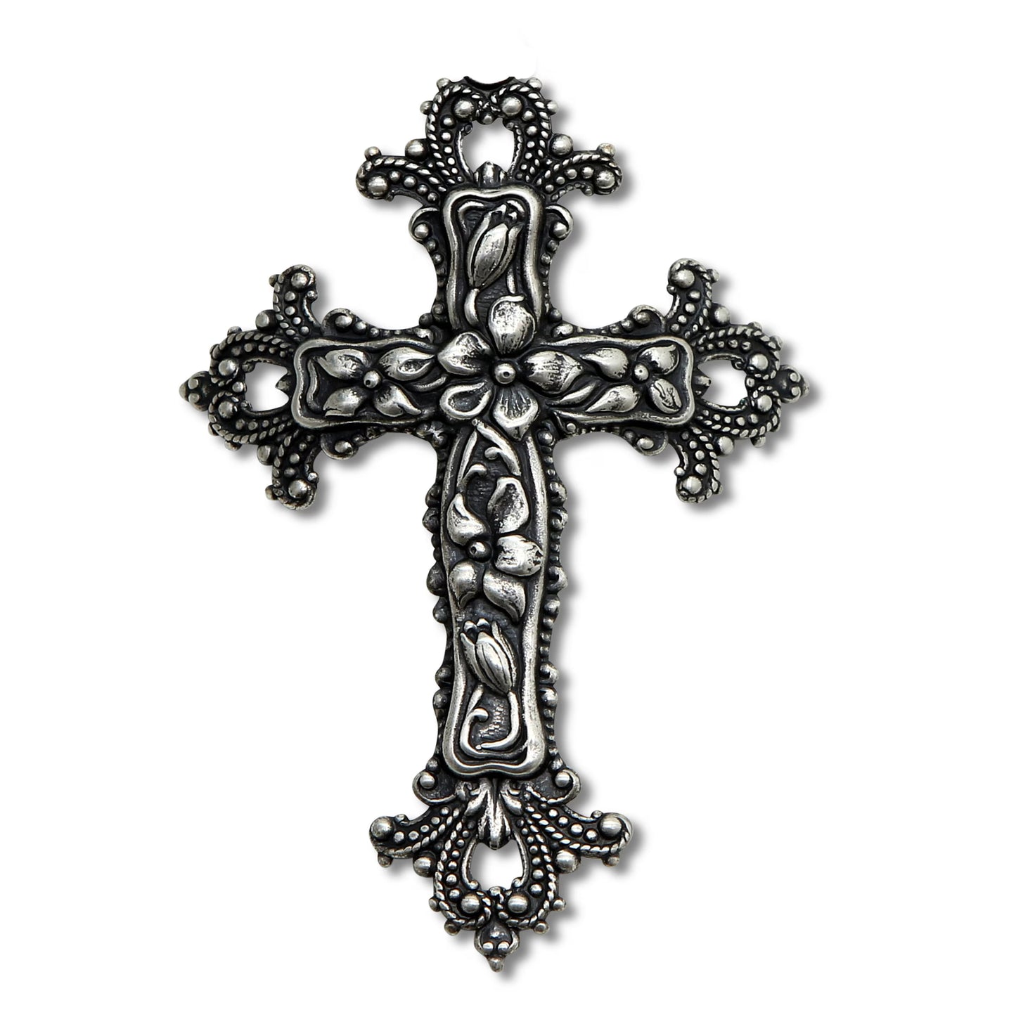 CHRISTIAN CANDLE: Porcelain Soy Wax Candle 11 oz with Silver or Brass Cross – Prayer Card, Reusable, Gift Box View #4 - USA