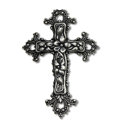 CHRISTIAN CANDLE: Porcelain Soy Wax Candle 11 oz with Silver or Brass Cross – Prayer Card, Reusable, Gift Box View #4 - USA