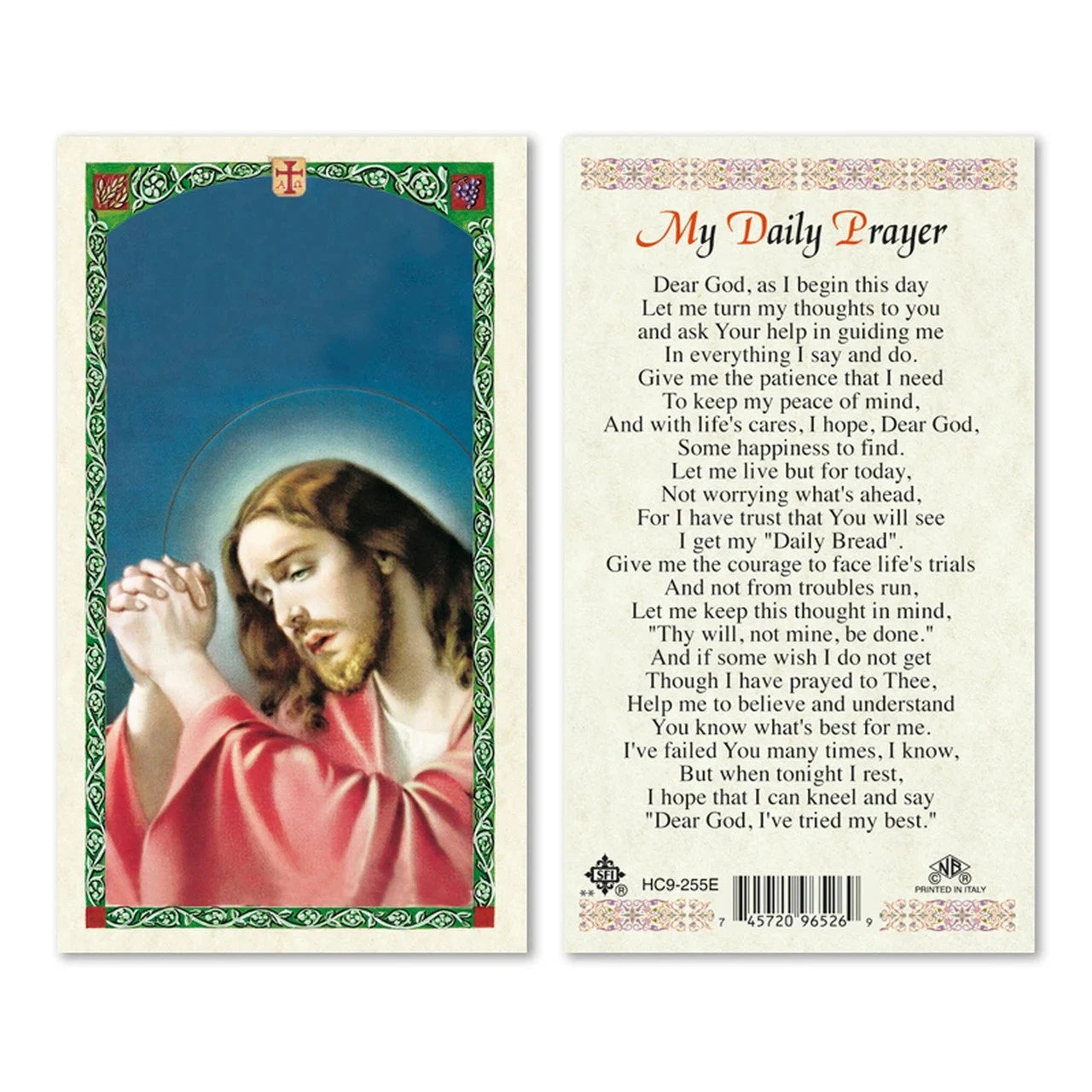 CHRISTIAN CANDLE: Porcelain Virgin Mary Soy Wax Candle (11 oz) – Catholic Gift with Prayer Card