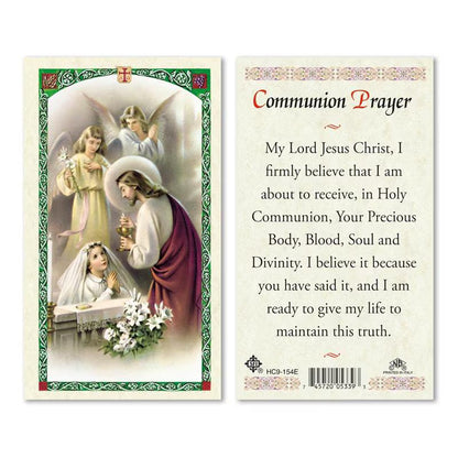 CHRISTIAN CANDLE: Small Square Glass Candle with Gold Virgin Mary Medal – 7.5 oz Soy Wax | First Communion & USA