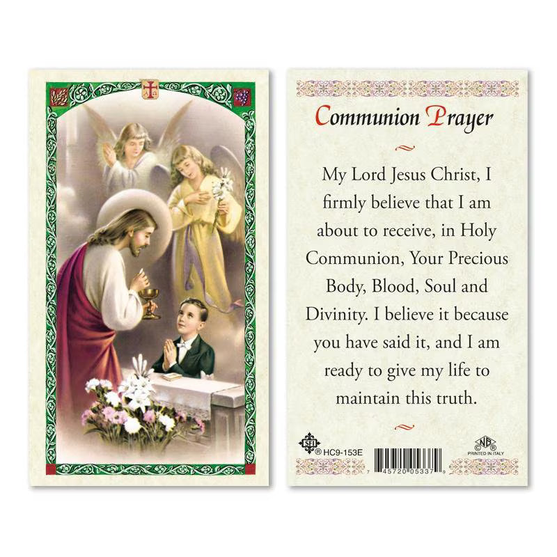 CHRISTIAN CANDLE: Small Square Glass Candle with Gold Virgin Mary Medal – 7.5 oz Soy Wax | First Communion & USA