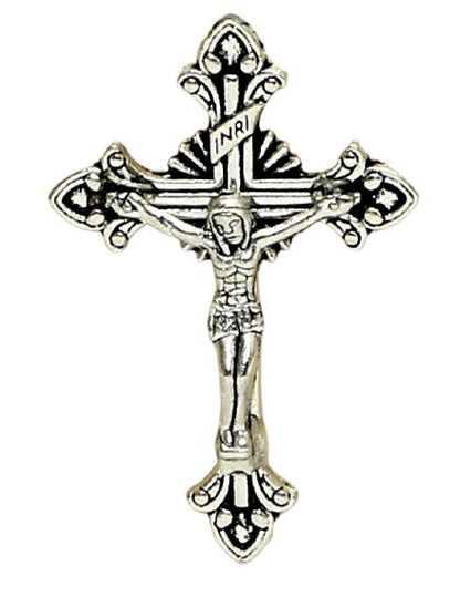 CHRISTIAN CANDLE: Small Square Glass Crucifix Candle (7.5 oz) – First Communion & Confirmation Favor View #2 - USA