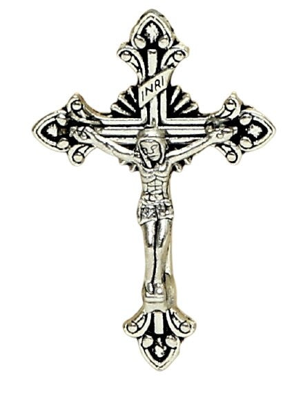 CHRISTIAN CANDLE: Small Square Glass Crucifix Candle (7.5 oz) – First Communion & Confirmation Favor