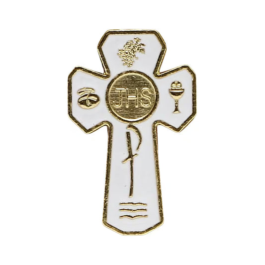 CHRISTIAN CANDLE: First Communion Catholic Candle – 12 oz Soy Wax Cross