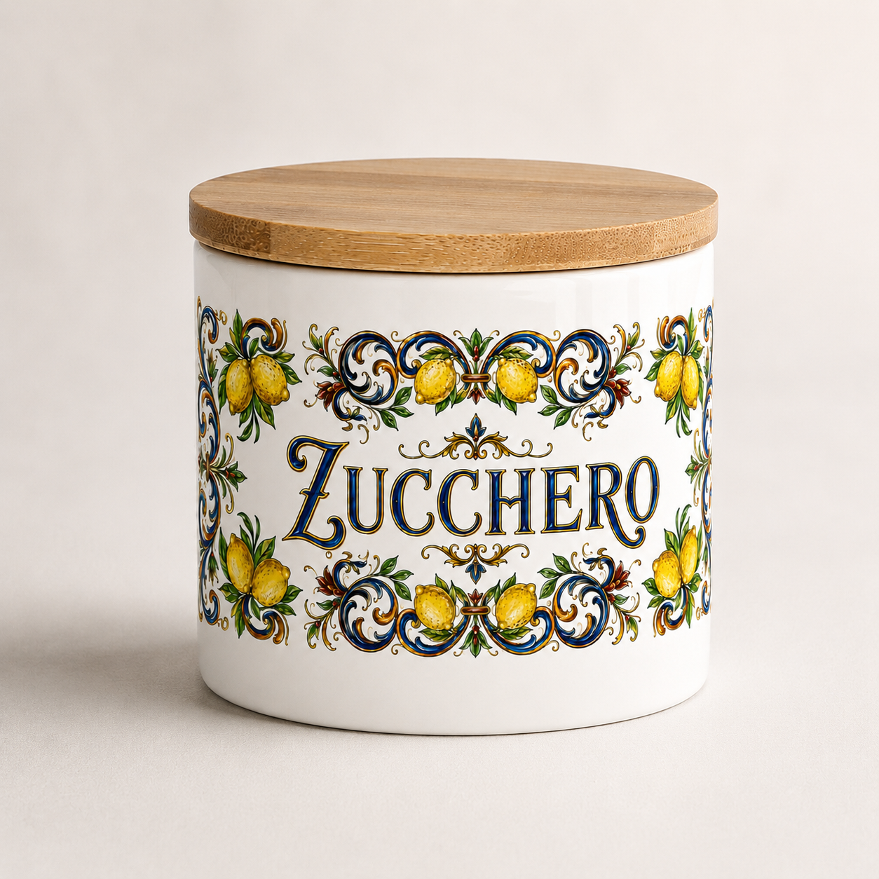 Ceramic Kitchen Canisters for Coffee & Sugar-Authentic Italian design