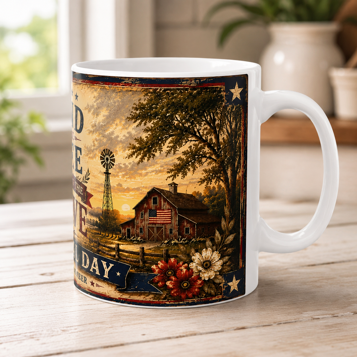 Memorial Day    Patriotic Tribute Patriotic Veteran Mug - Durable Sublimation Printed Ceramic Coffee Cup USA