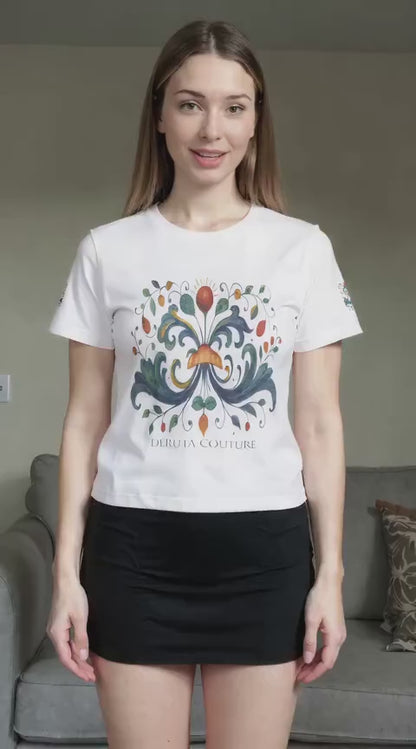 DERUTA COUTURE: Unisex Jersey Short Sleeve Tee Ricco Italia Design