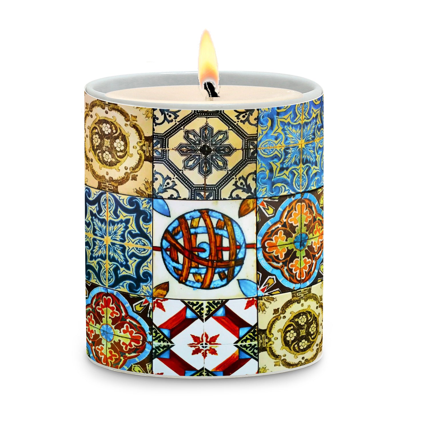 SUBLIMART: Tiles - Porcelain Soy Wax Candle (Design #TIL01)