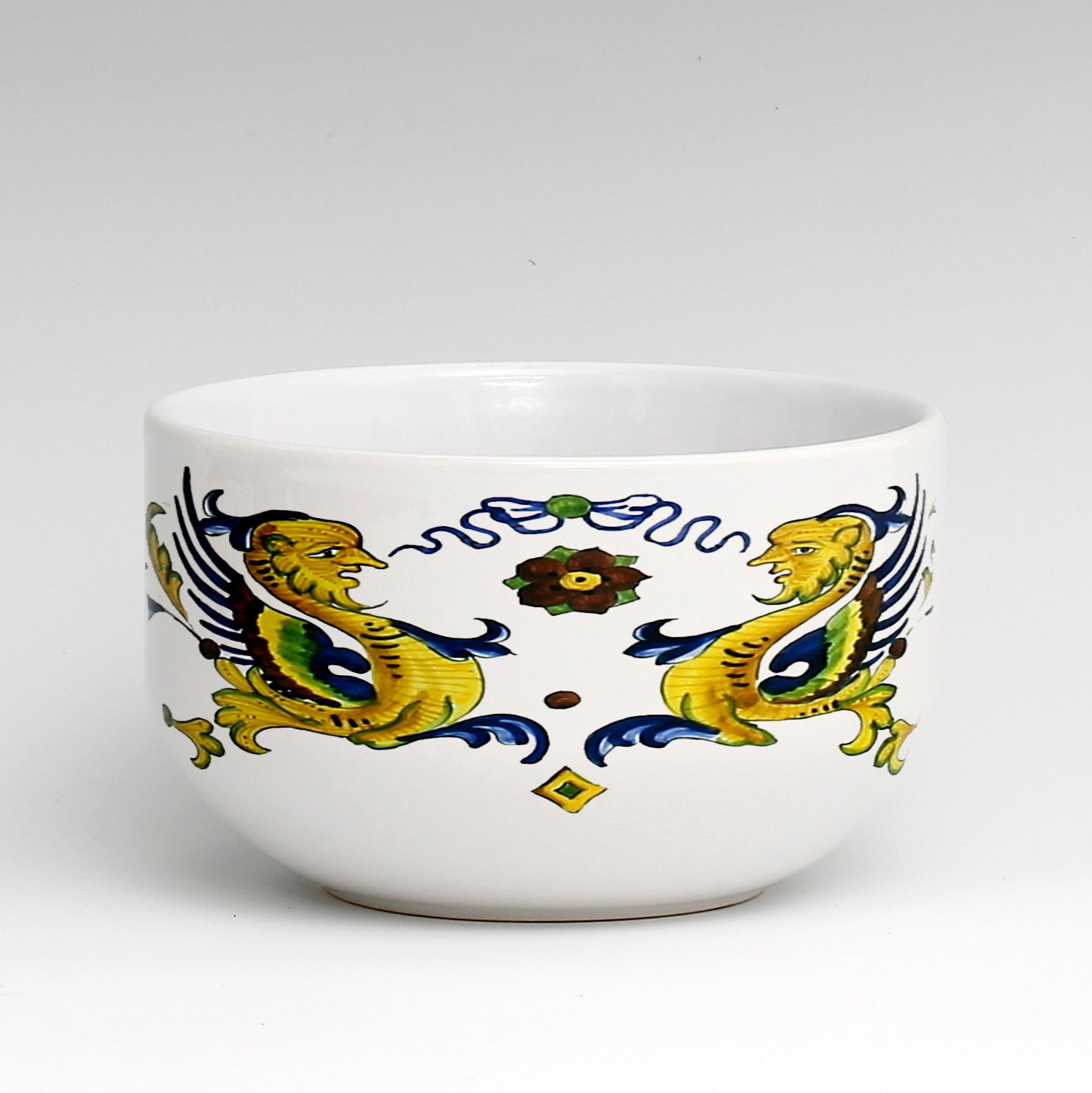 SUBLIMART: Porcelain Cereal/Soup Bowl Deruta Style (Design #DER02)