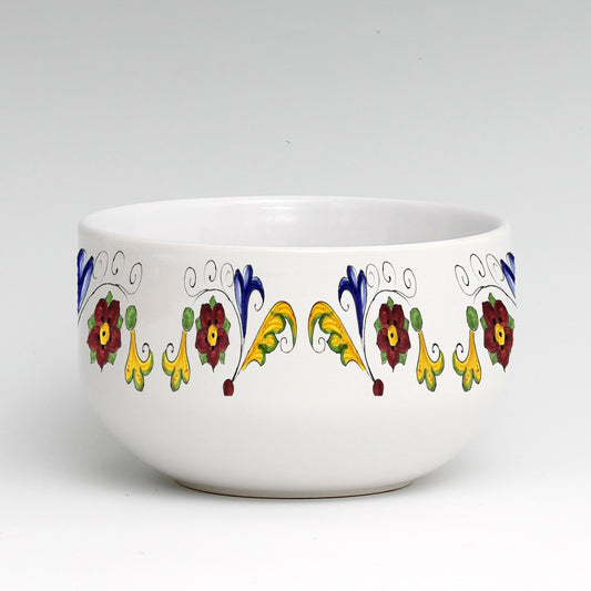 SUBLIMART: Porcelain Cereal/Soup Bowl Deruta Style (Design #DER03)