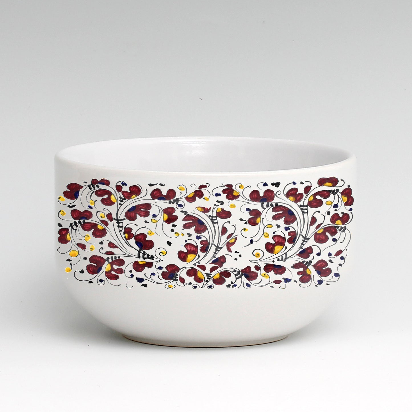SUBLIMART: Porcelain Cereal/Soup Bowl Deruta Style (Design #DER06)