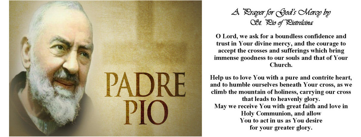 SUBLIMART: Prayer Candle - Porcelain Soy Wax Candle - St. Padre Pio