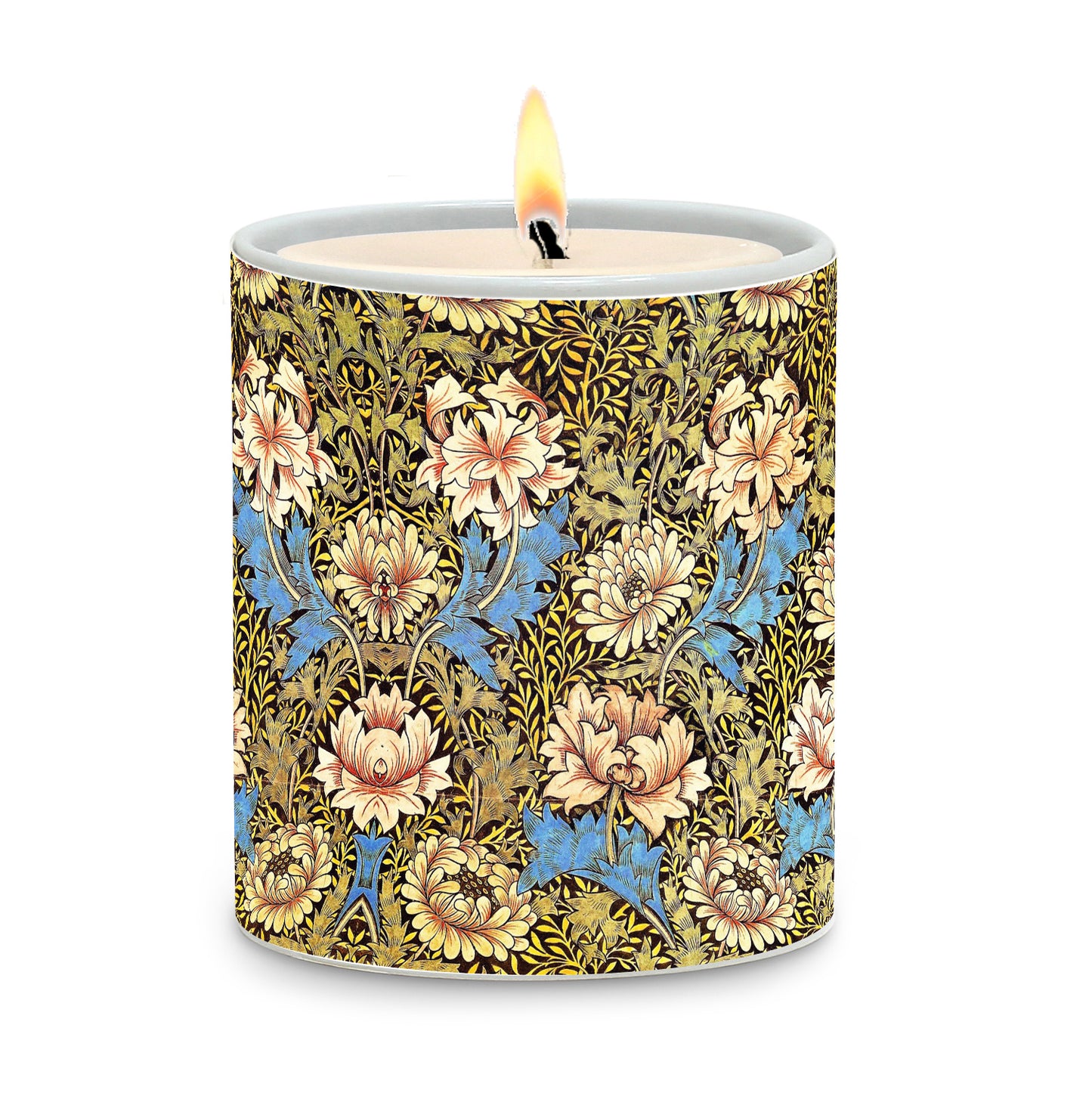 SUBLIMART: Floral - Porcelain Soy Wax Candle (Design #FLO13)