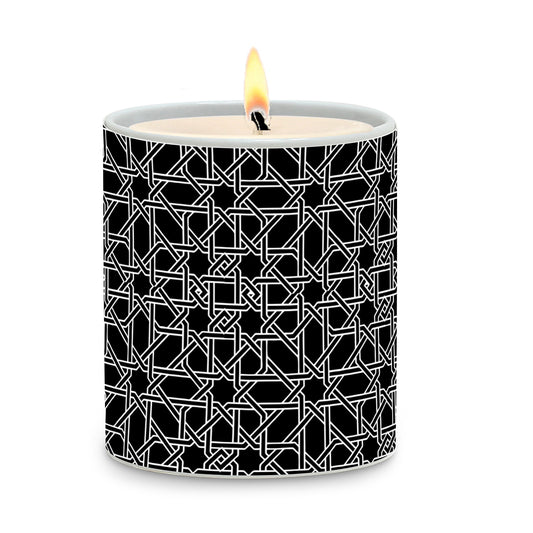 SUBLIMART: Geometric - Porcelain Soy Wax Candle (Design #GEO28)
