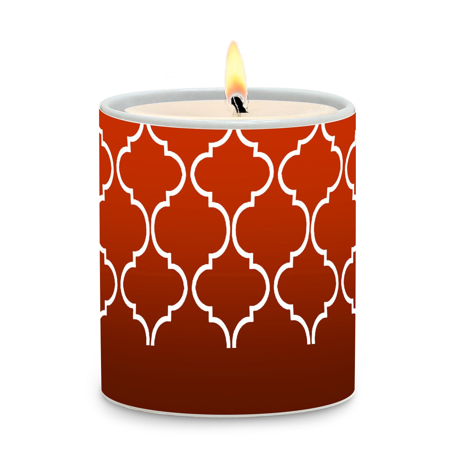 SUBLIMART: Geometric - Porcelain Soy Wax Candle (Design #GEO31)