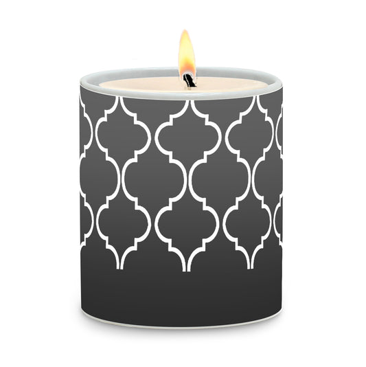 SUBLIMART: Geometric - Porcelain Soy Wax Candle (Design #GEO33)
