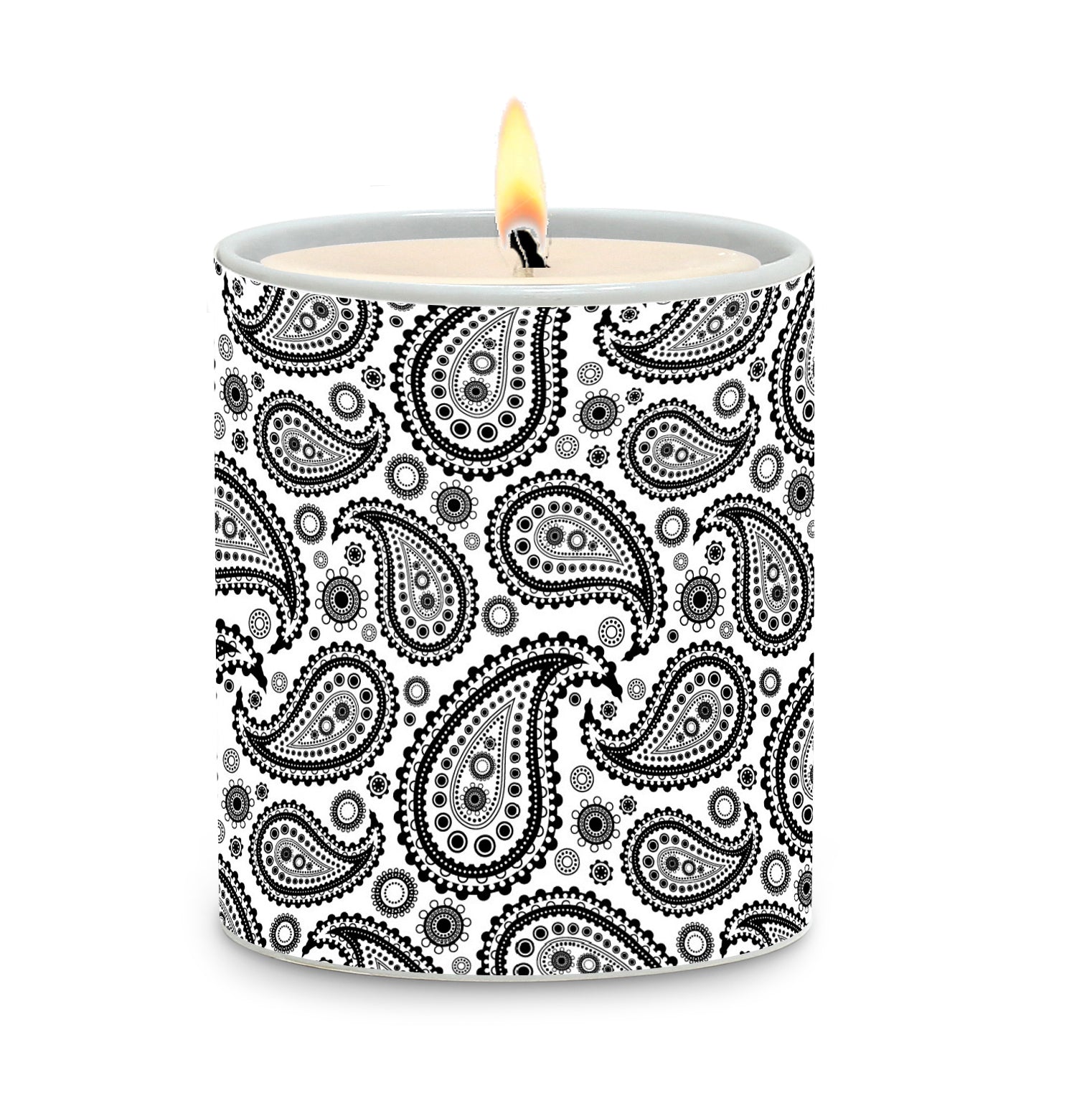 SUBLIMART: Geometric - Porcelain Soy Wax Candle (Design #GEO45)