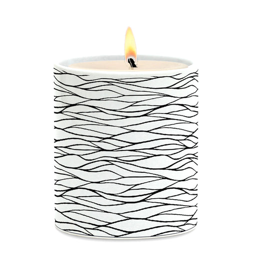 SUBLIMART: Line Art - Porcelain Soy Wax Candle (Design #LIN16)