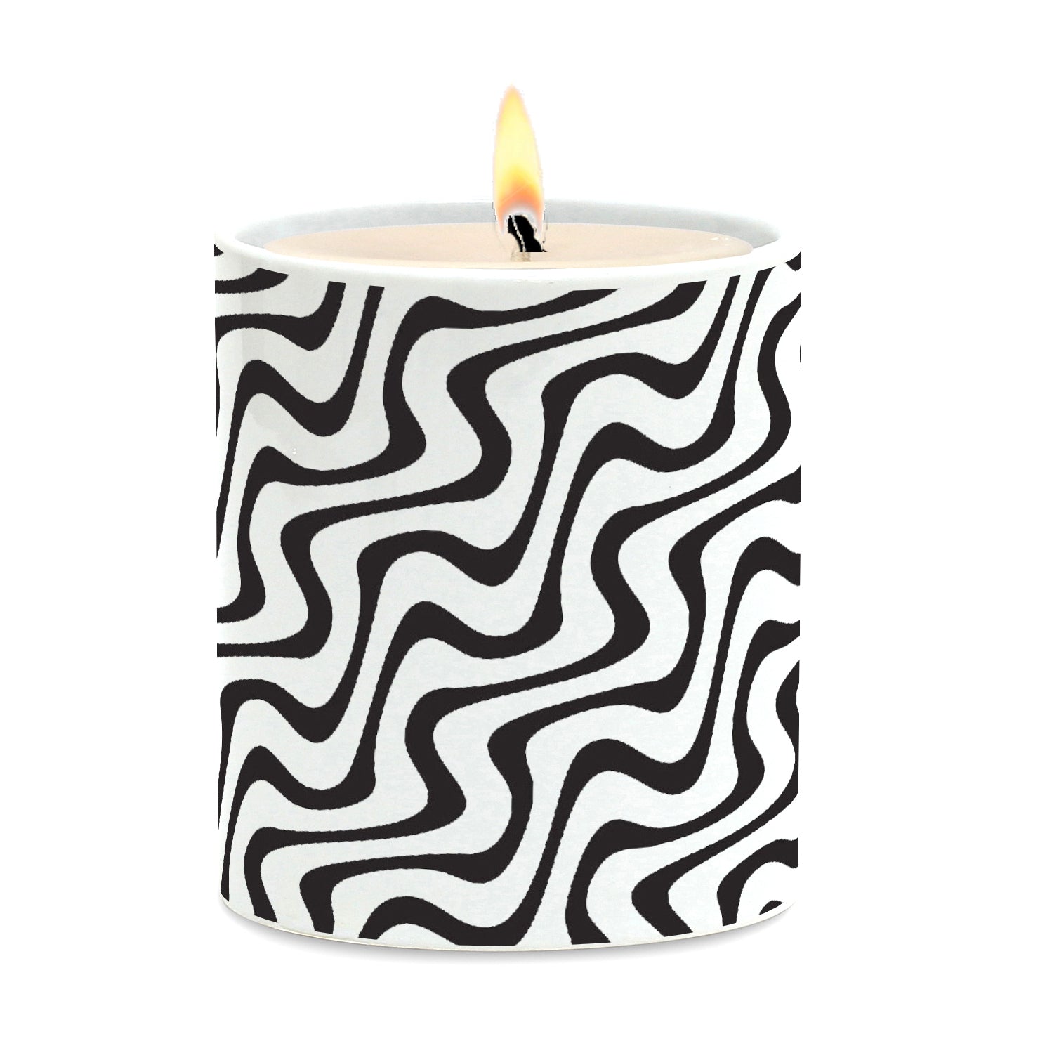 SUBLIMART: Line Art - Porcelain Soy Wax Candle (Design #LIN17)