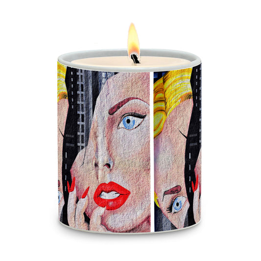 SUBLIMART: Modernism - Porcelain Soy Wax Candle (Design #PIC09)
