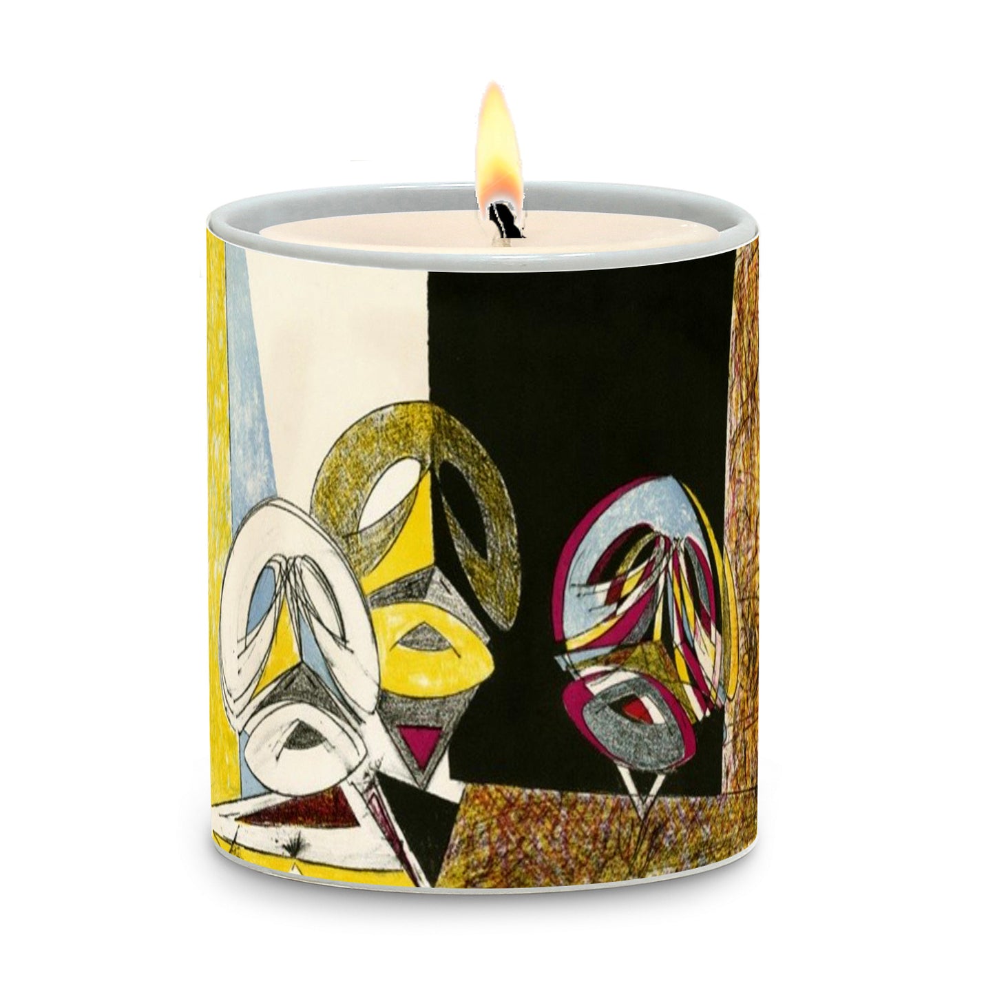 SUBLIMART: Modernism - Porcelain Soy Wax Candle (Design #PIC18)